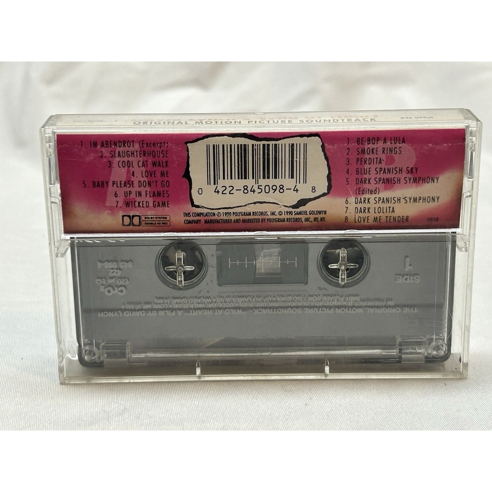 David Lynch's Wild at Heart Motion Picture Soundtrack Cassette 1990 - Picture 2 of 7